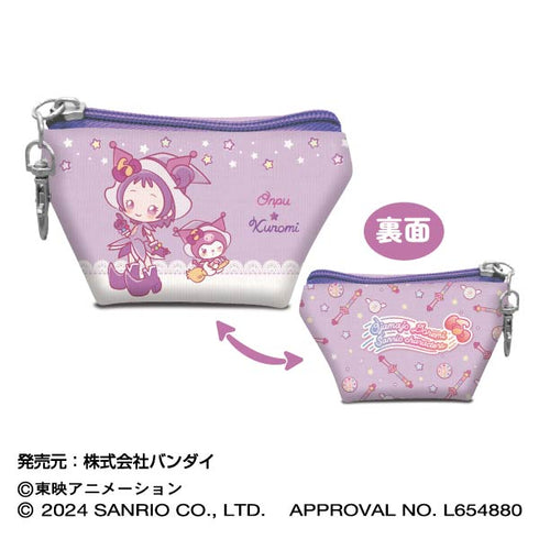 『おジャ魔女どれみ×サンリオキャラクターズ』イヤフォンポーチ  04 おんぷ×クロミ